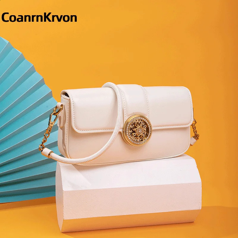 Ladies diamond buckle y ner shoulder bag ladies handbag retro square n wallet cross 240823