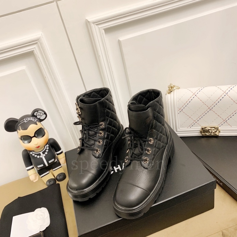 Boots Women 2024 New Womens Boots Round Toe Lace-up Short Boots Womens Platform Designer Knight Boots Women Shoes Motorcycle Boots Martin Boots