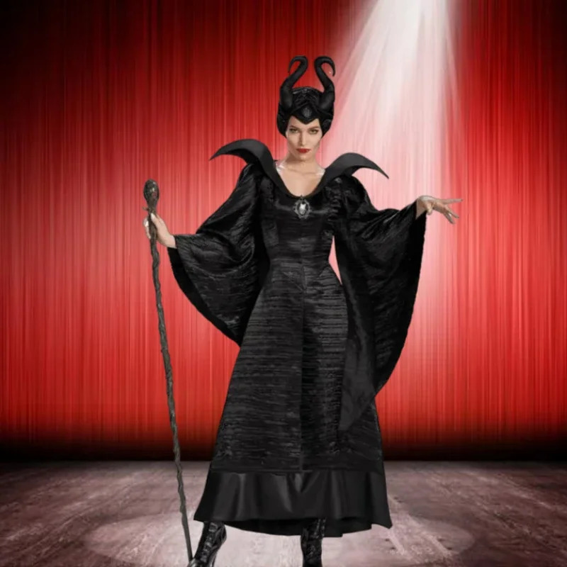 Black Witch costume Halloween party display costume export game uniform male anime role-playing Halloween costume 240823