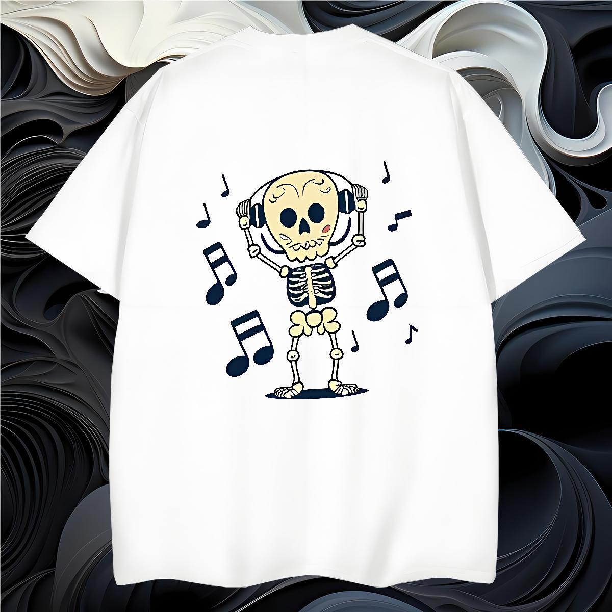 Loose T-Shirts 230g Cotton music Street Custom Big Size Short Sleeve Soft Men Tops Tees Customized Clothings