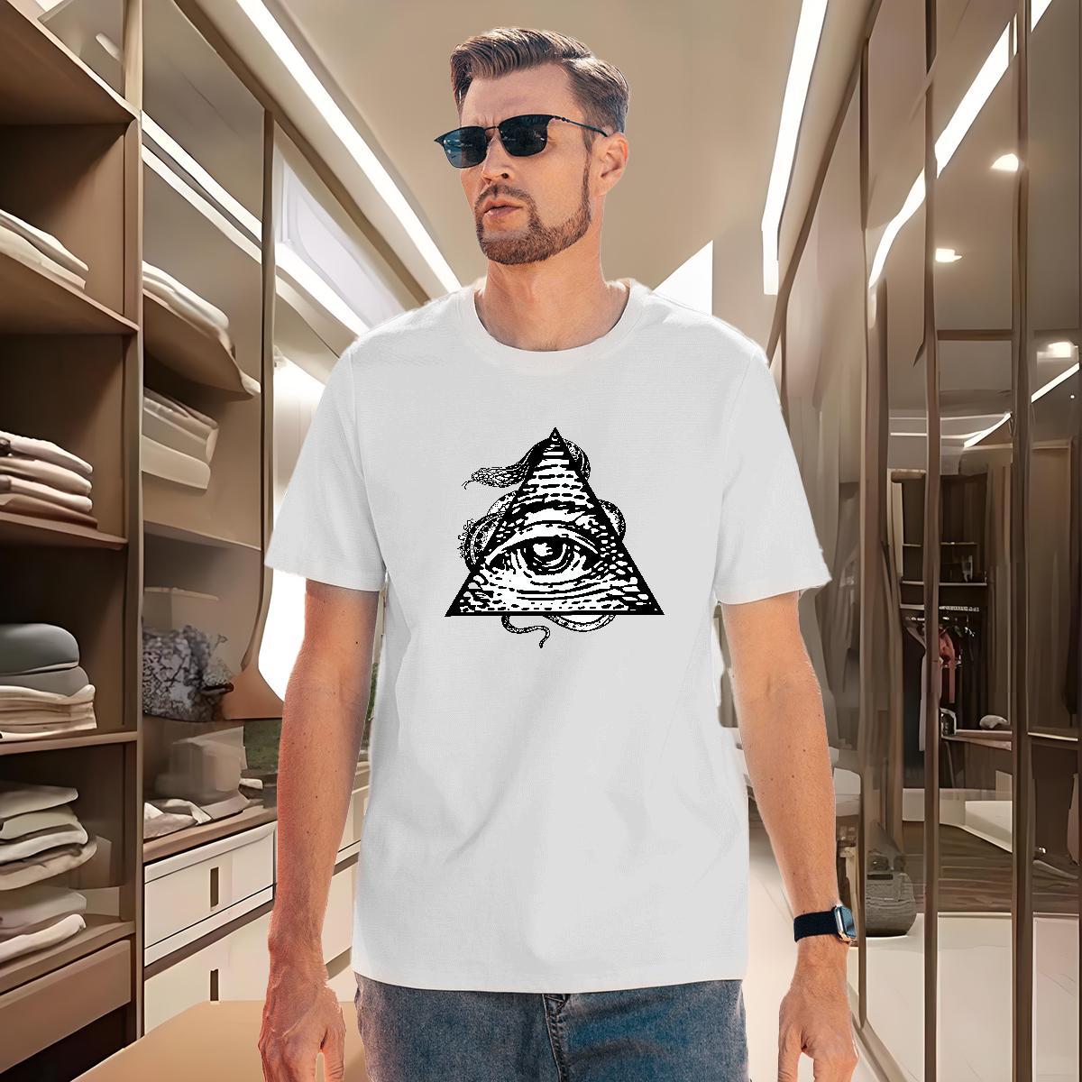 Designer T shirt 230g 100% Cotton eye of the devil Hip Hop Street Plus Size Cartoon Crew Neck Breathable Mens Tshirts Fashion Design Polos