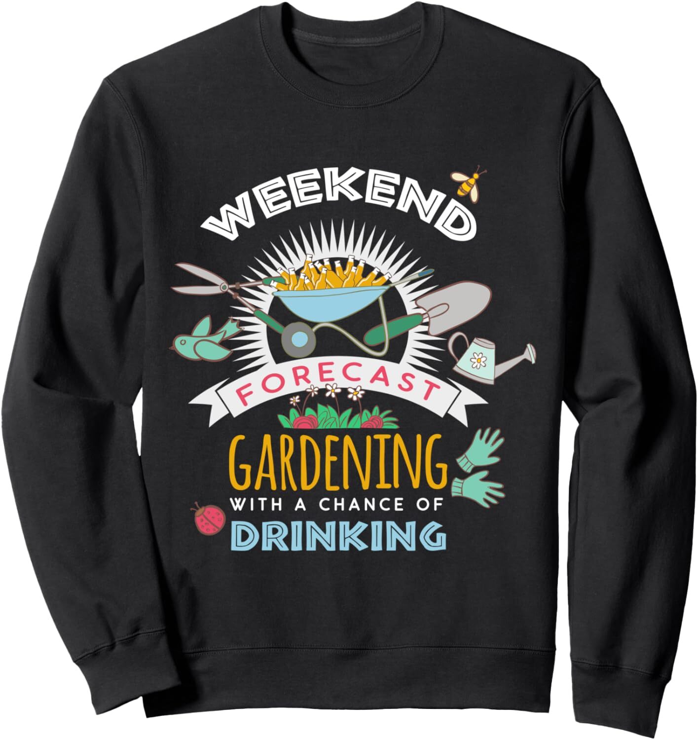Long Sleeve Shirts for Men sweatshirt Weekend Forecast Gardening With A Chance Of Drinking Sweatshirt T shirt Tee Streetwear Casual tops clothes