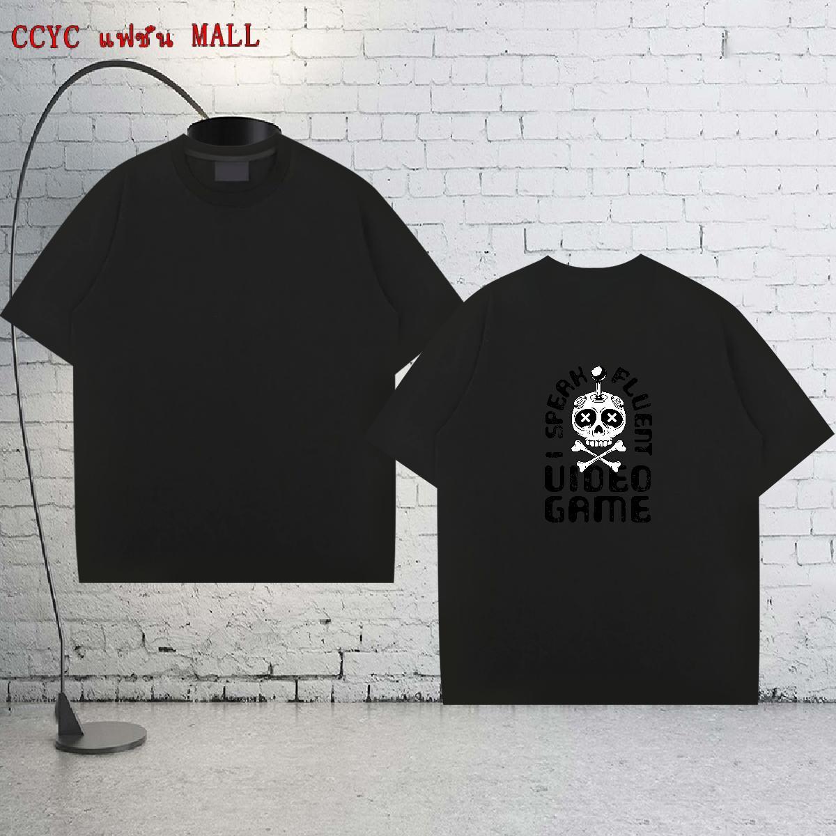 Free Shipping T Shirt For Man 100% Cotton 230g skull Casual Cartoon Printing L-4XL Breathable Short Sleeve Tshirt for Man Woman 2024 Wear