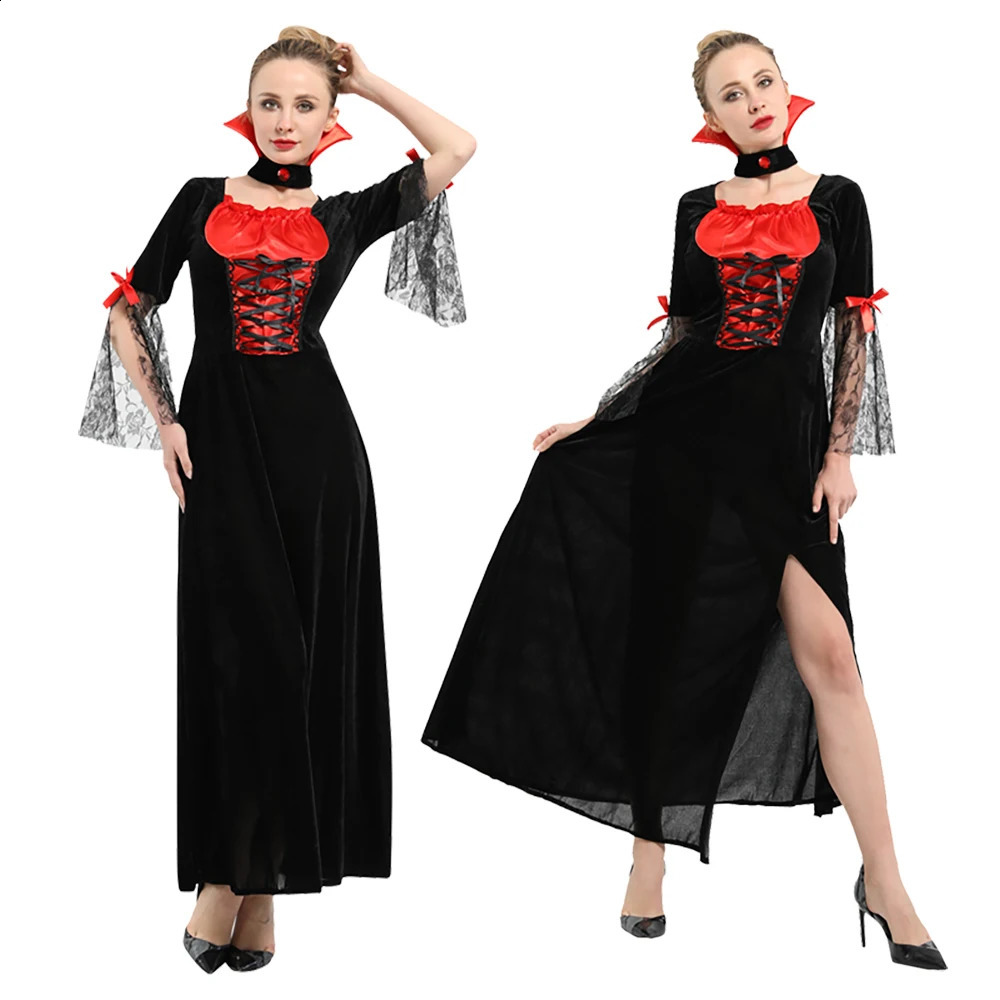 Halloween Femail DevilVampire Role Playing Set Female Carnival Dress up Party Ghost Costume All You Need No Weapons 240823