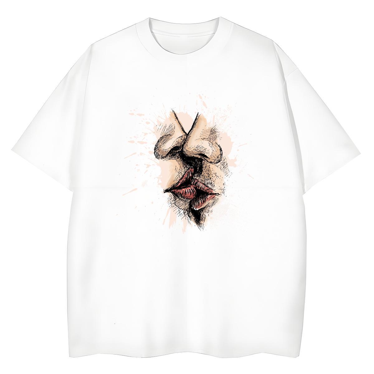 Designer Women Tshirts 100% Cotton 230g painting Sports Street Wear T shirt Round Neck Short Sleeve Custom Printed Tops Tees