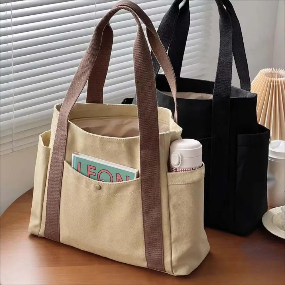 Large Capacity Tote Bags for Work Commuting Carrying College Style Student Outfit Book Shoulder Bag Bolsos Para Mujer 240823