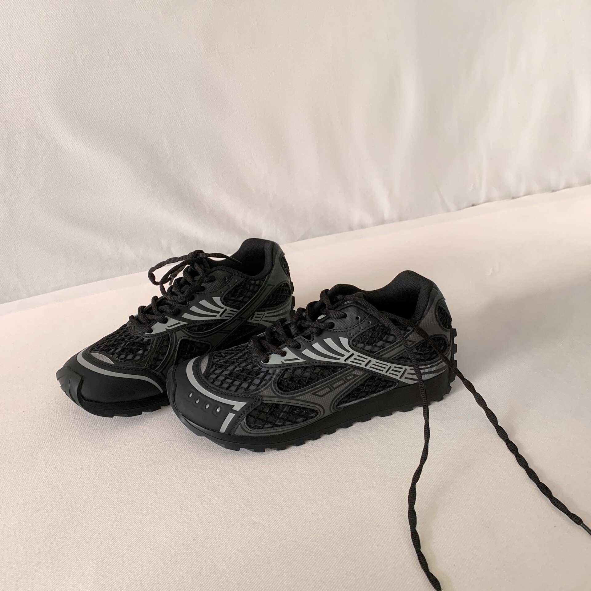 Ddmysports Ddmysports Cowhide Version Su Yinyin S Same Mesh Thick Sole Eight Increasing Casual Sports Dad Women Running Shoes OUTDOOR