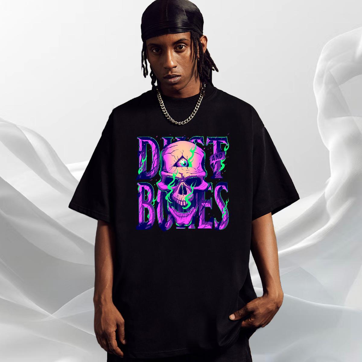 Brand T-Shirts 230g Cotton skull Outdoor Custom Big Size Breathable Soft Men Tshirts DIY Customized Tees Shirts
