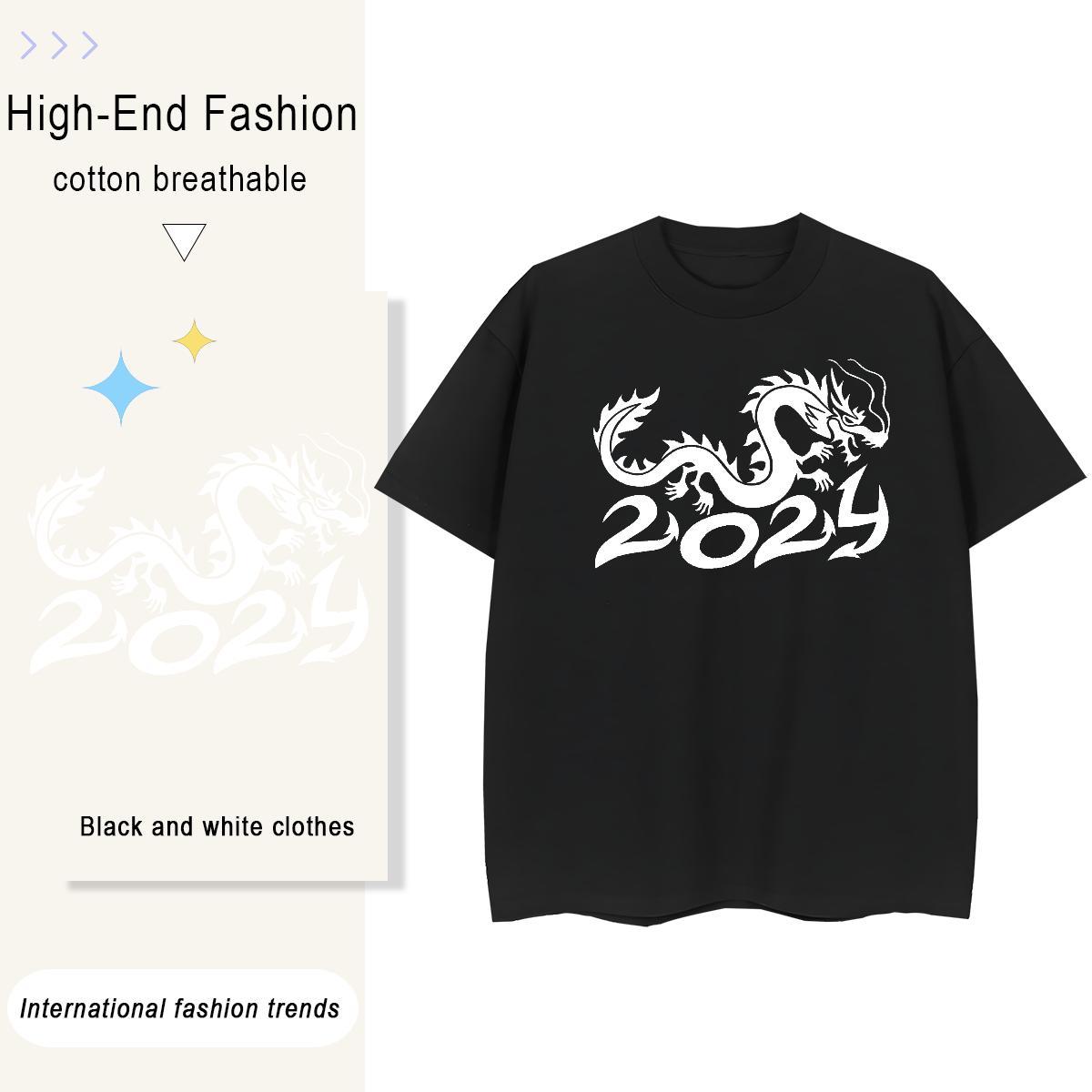 Loose fit Womens Tshirts 230g Cotton letter Casual Daily Wear T-Shirts for Women Breathable Crew Neck Custom Print Oversized Clothings