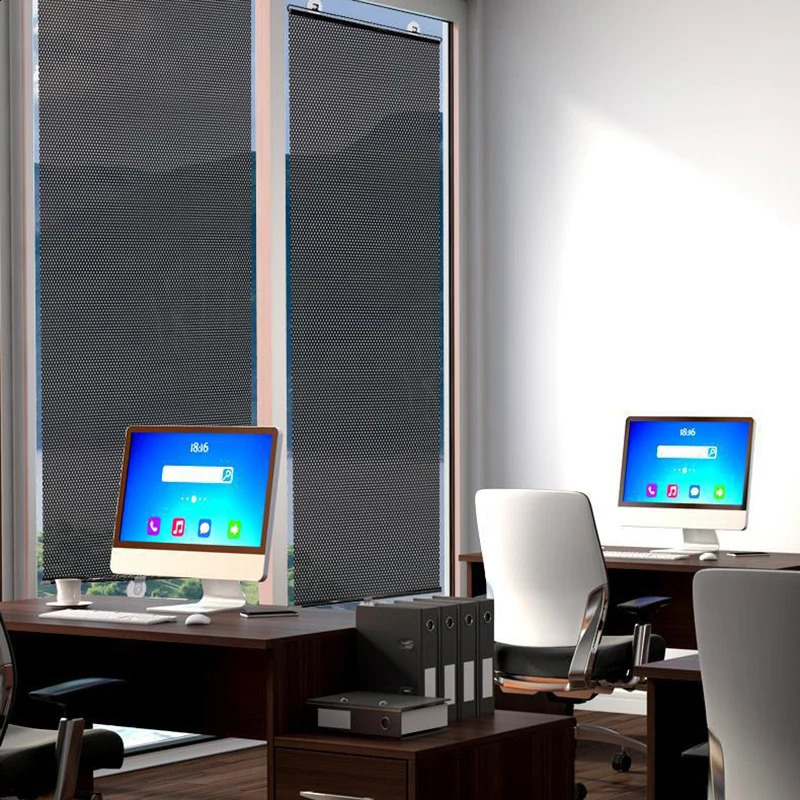 Sunshade Roller Blinds Suction Cup Blackout Curtains for Living Room Car Bedroom Kitchen Office Free-Perforated Window Curtain 240823