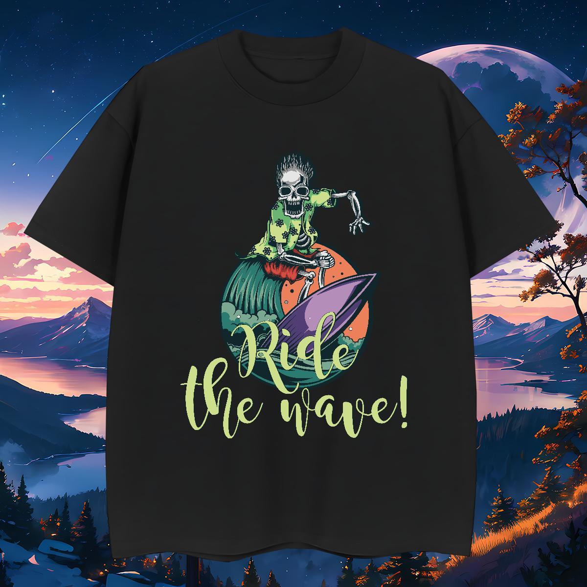 Designer T shirt 230g Pure Cotton skull Street DIY Printed Breathable Soft Couples T Shirts Wholesale Wear