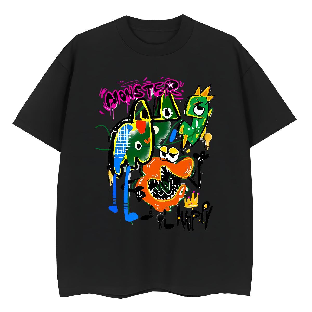 Unisex Tshirt for Man Woman 100% Cotton 230g cartoon Casual Daily Wear Woman T Shirts Short Sleeve O-Neck Cartoon Printing L-4XL Tops Shirt