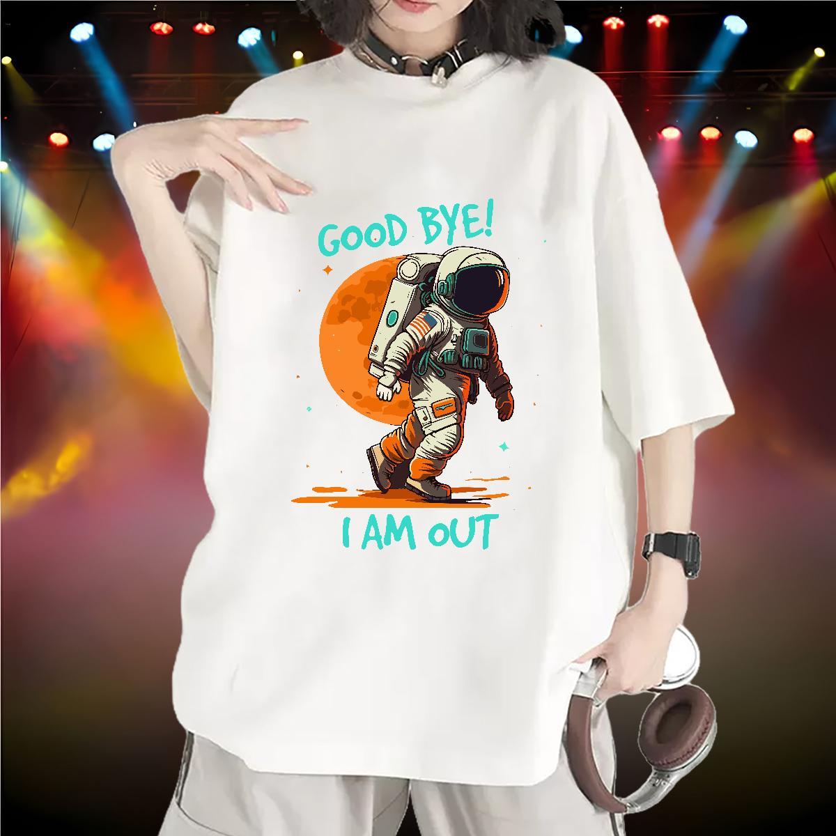 Designer Nice Tshirt for Man Woman 230g 100% Cotton universe Street Casual Women T Shirts Breathable Crew Neck Black Oversized Clothings