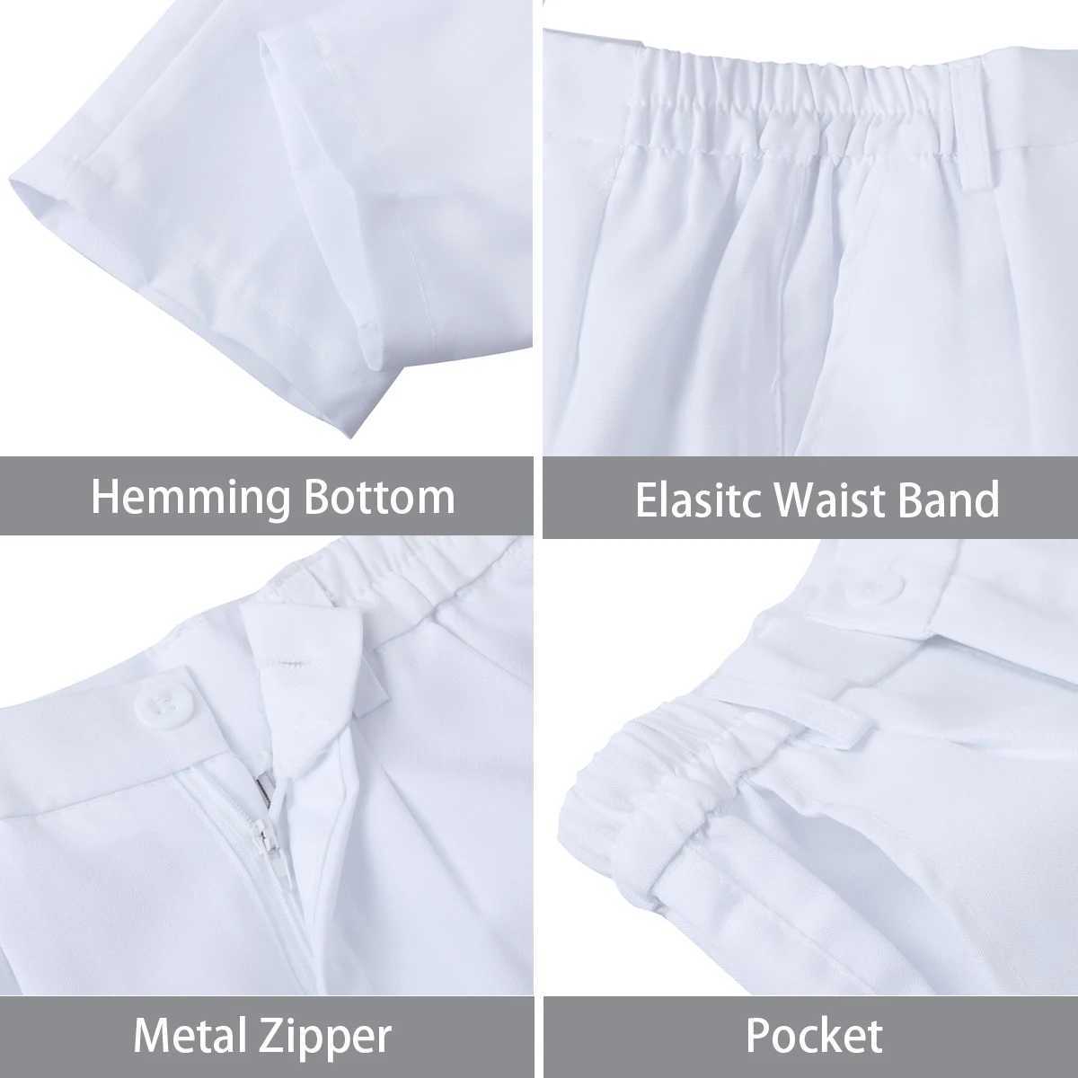 Baby Boy Christmas Set Bathing Set Baby Classic Tailcoat Wedding Formal Party Dress White Long Sleeve 6-piece W240823