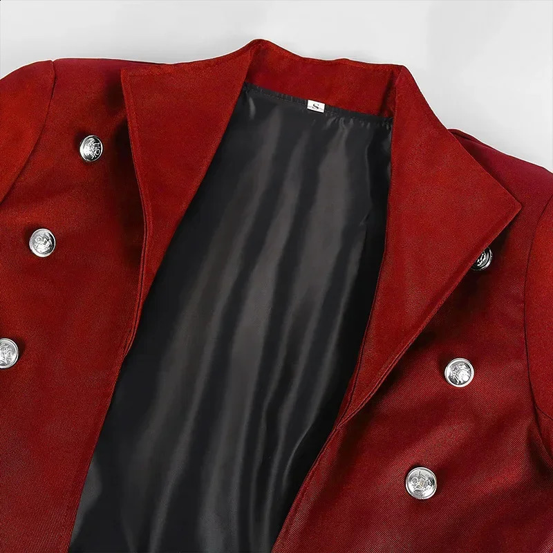 Medieval Pirate Costume Steampunk Vintage Trench Coat Gothic Mens Tuxedo Jacket Victorian Carnival Party Cosplay Costume 240822