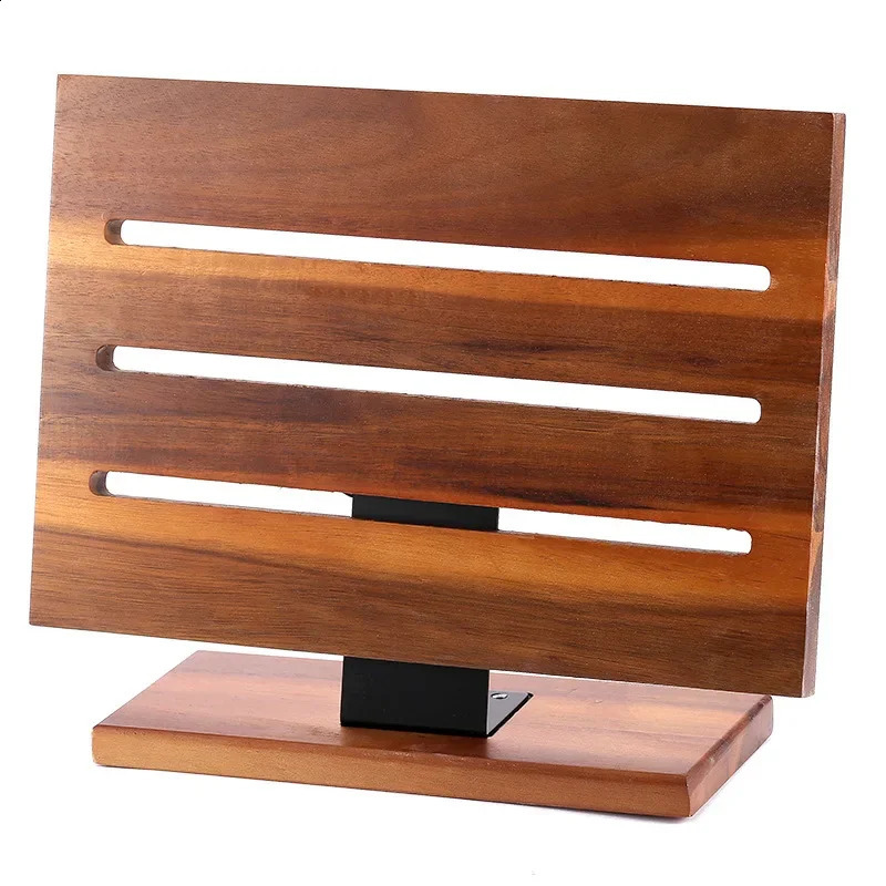 Wooden magnetic knife holder magnetic multifunctional knife holder kitchen shelf magnetic detachable 240822
