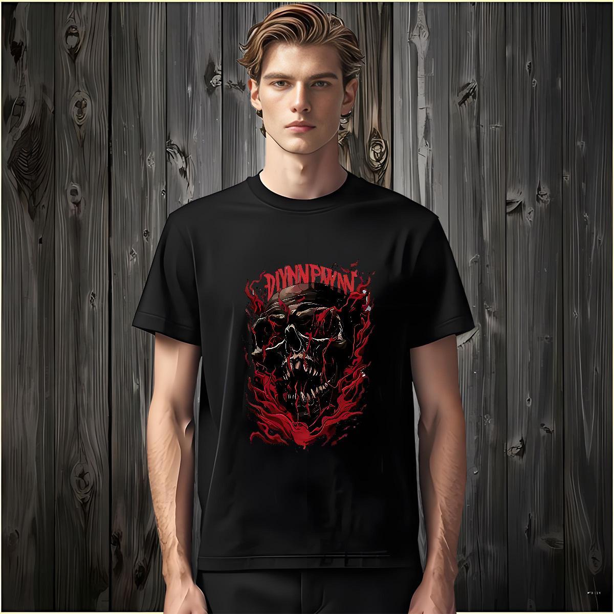 Loose T shirt 230g 100% Cotton skull Sports Casual Oversized Short Sleeve Soft Couples T Shirts Free Shipping Tees