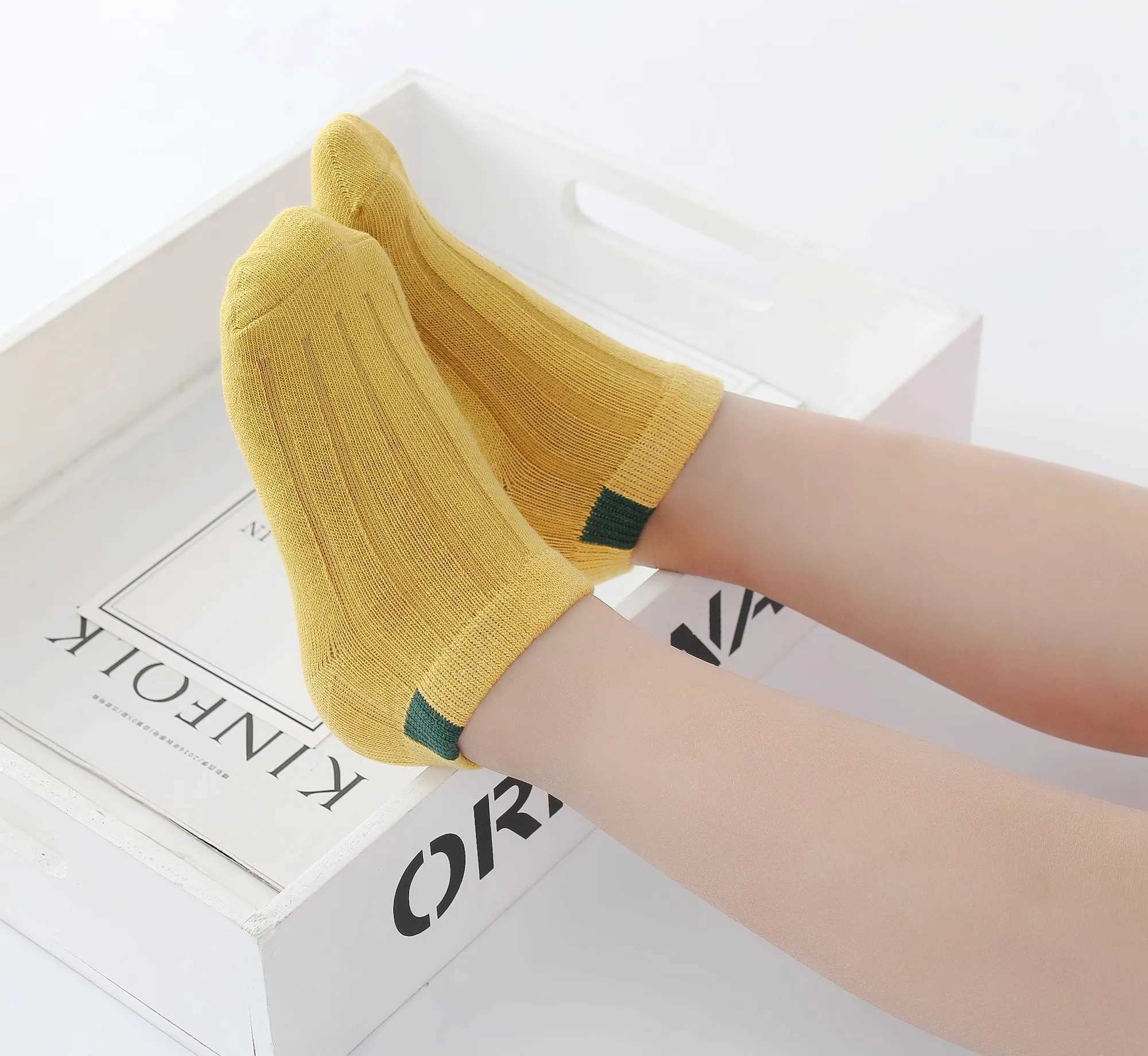 5 Pairs/Lot Childrens Short Socks Boys and Girls Thin and High-quality Cotton Socks Breathable and Sweat Absorbing Baby Socks X2503221