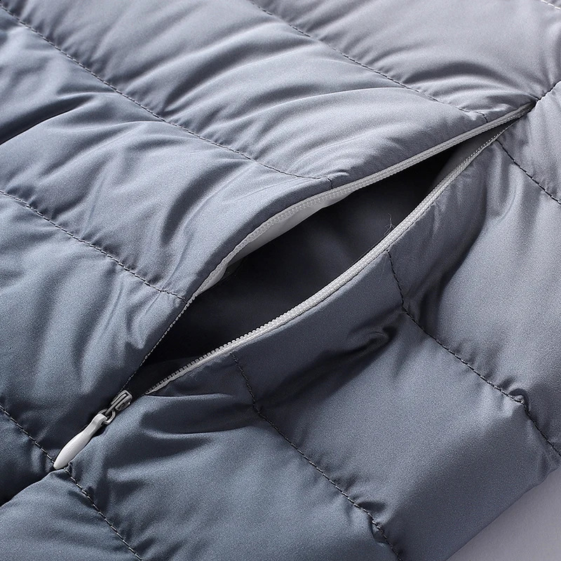 Ultra lightweight mens 90% white duck gradient winter vest fashionable and sleeveless waist jacket Homme Warm Parkas 240822