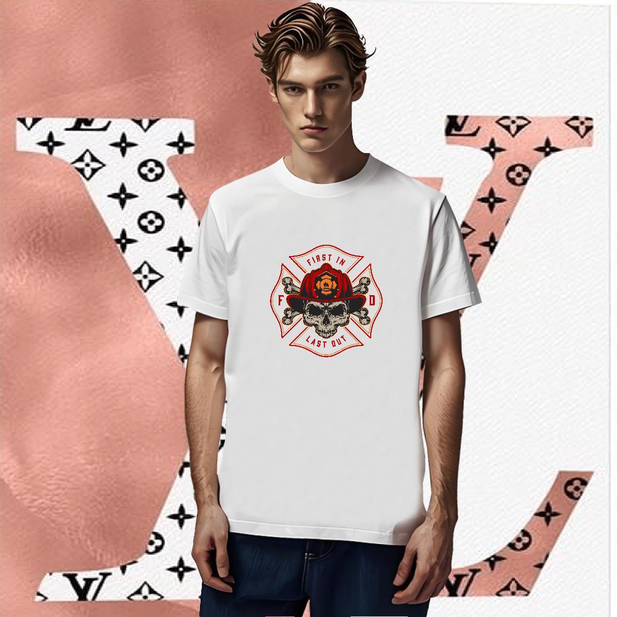 Loose Fit Men T Shirts 230g Cotton skull Casual Beach Custom Cartoon Breathable Crew Neck Tshirt for Man Woman Stylist Clothings