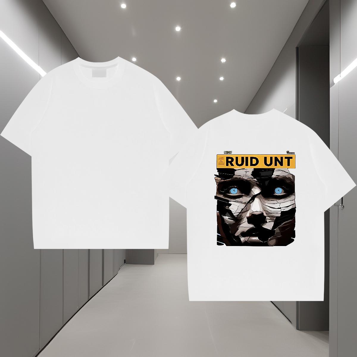 Brand Men T Shirts 100% Cotton 230g letter Casual DIY Printed Round Neck Short Sleeve Tshirts Designer Wear
