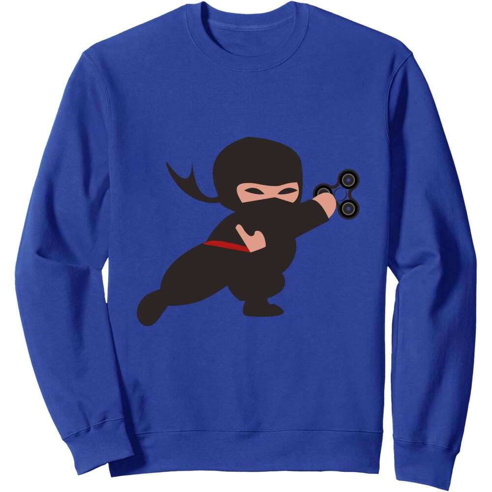 Long Sleeve Shirts for Men sweatshirt Spinning Ninja Funny Cool Martial Arts Spinner Gift Sweatshirt T shirt Tee Streetwear Casual tops clothes