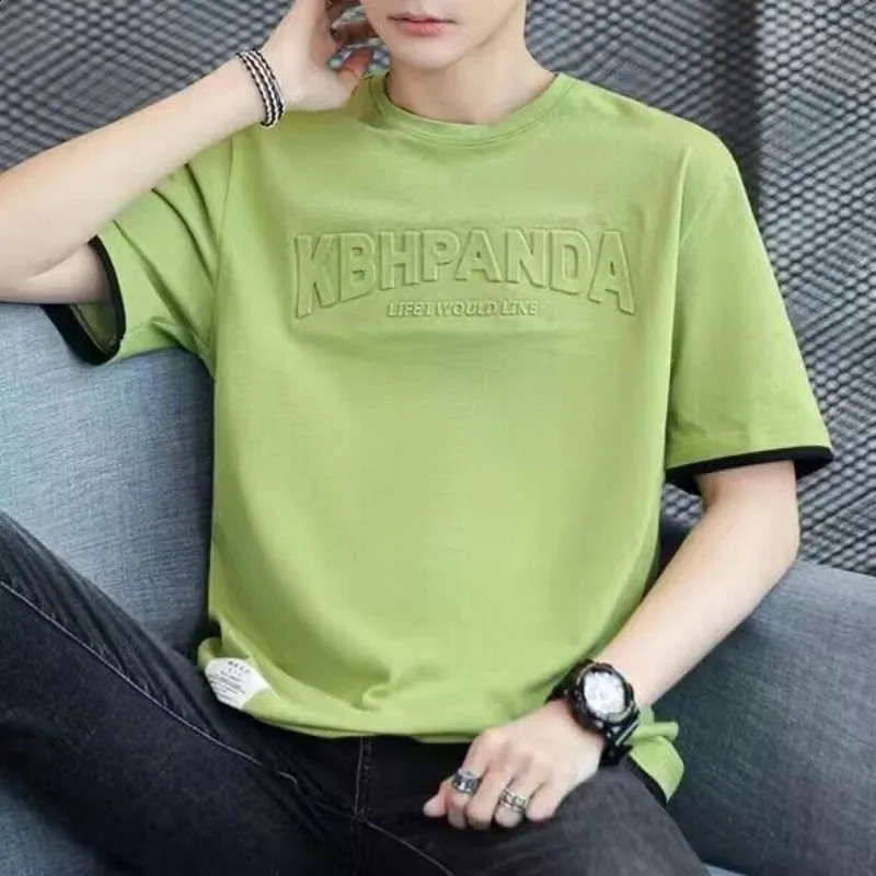 T-shirts Shorts Suits for Men Alphabet Jogging Workout 5xl Cotton Jogger Man Sets Running Clothes Xl Summer Tee Outdoor 240822