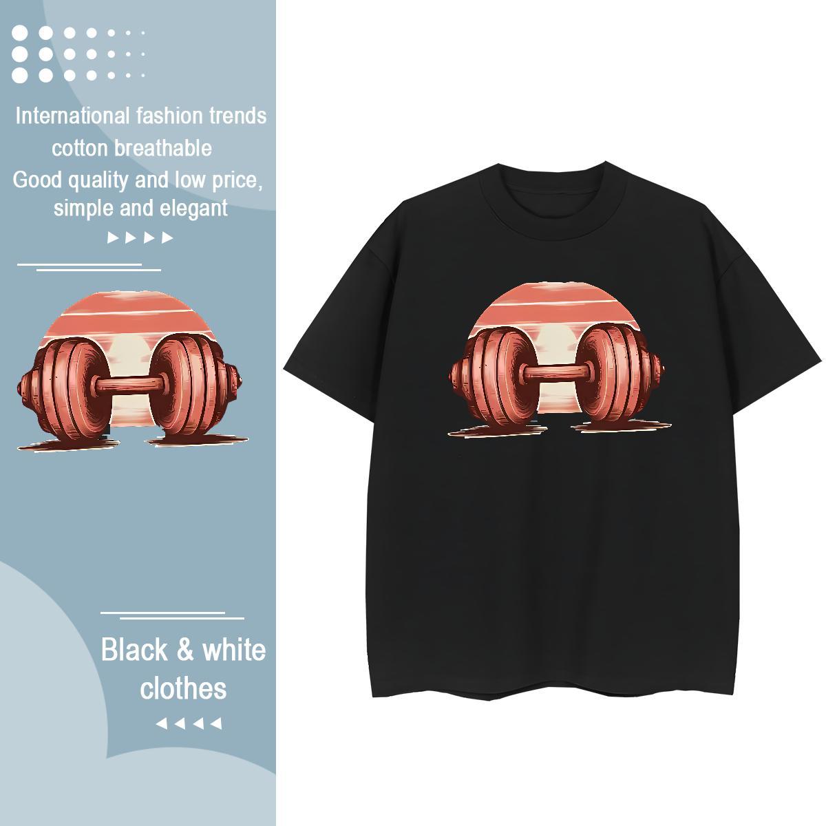 Designer Woman Tshirt 100% Cotton 230g sunset High Street Hip Hop T-Shirts for Women Breathable Soft Cartoon Printing L-4XL Top Shirts