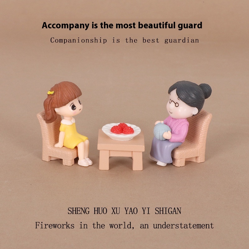 Quaint Nursery Room Arrangement Including Table, Chair Sets, and Cute Miniature Figurines