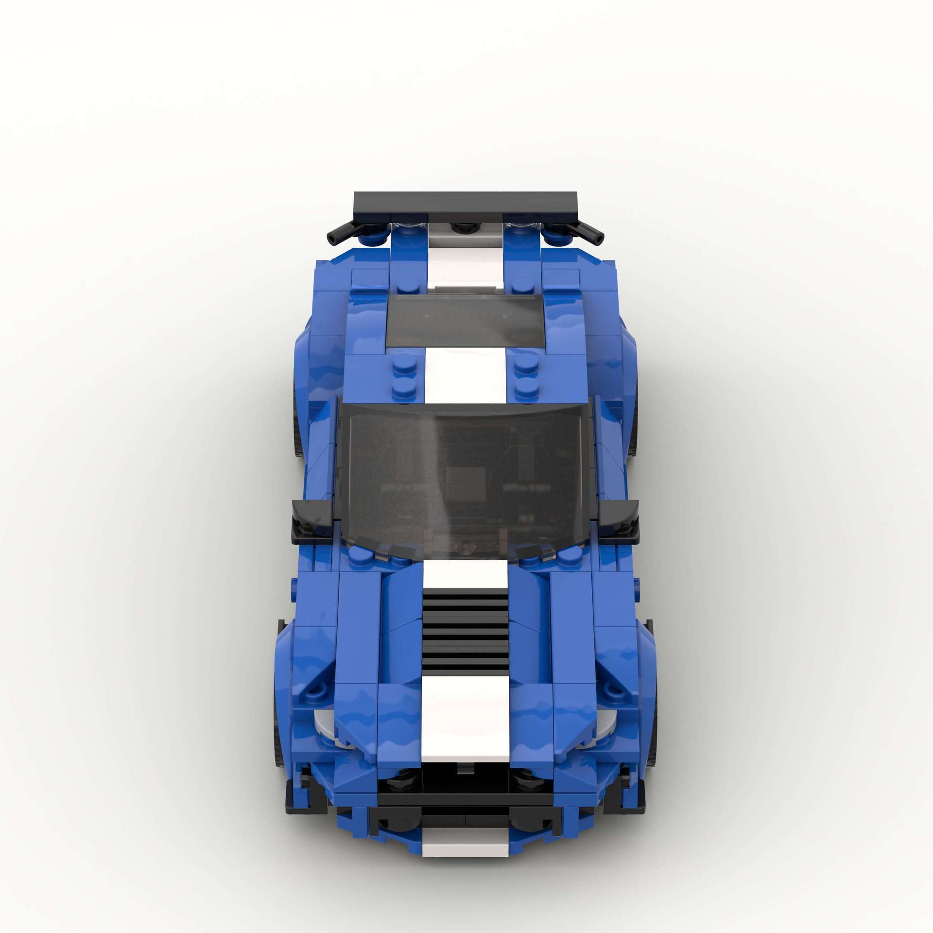 MOC Bricks Blue Barricade Raptor SUV Fordham Bronco Mustan Racing Sports Car Set Toys Speed Blocks for Gifts