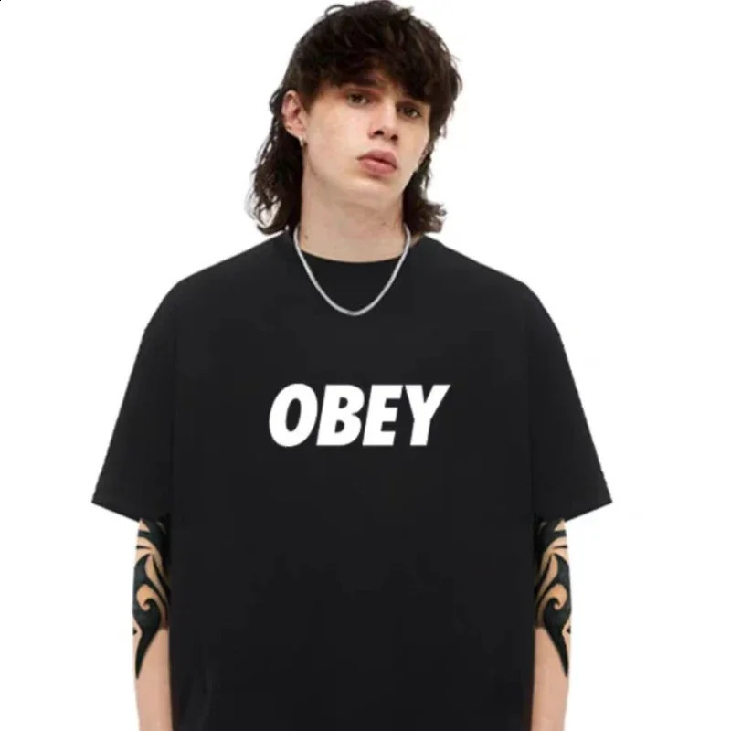 Mens Pure Cotton Casual Tshirt Oversized Round Neck Top Loose Street Clothing Harajuku Short Sleeved Y2K Comfort 240822