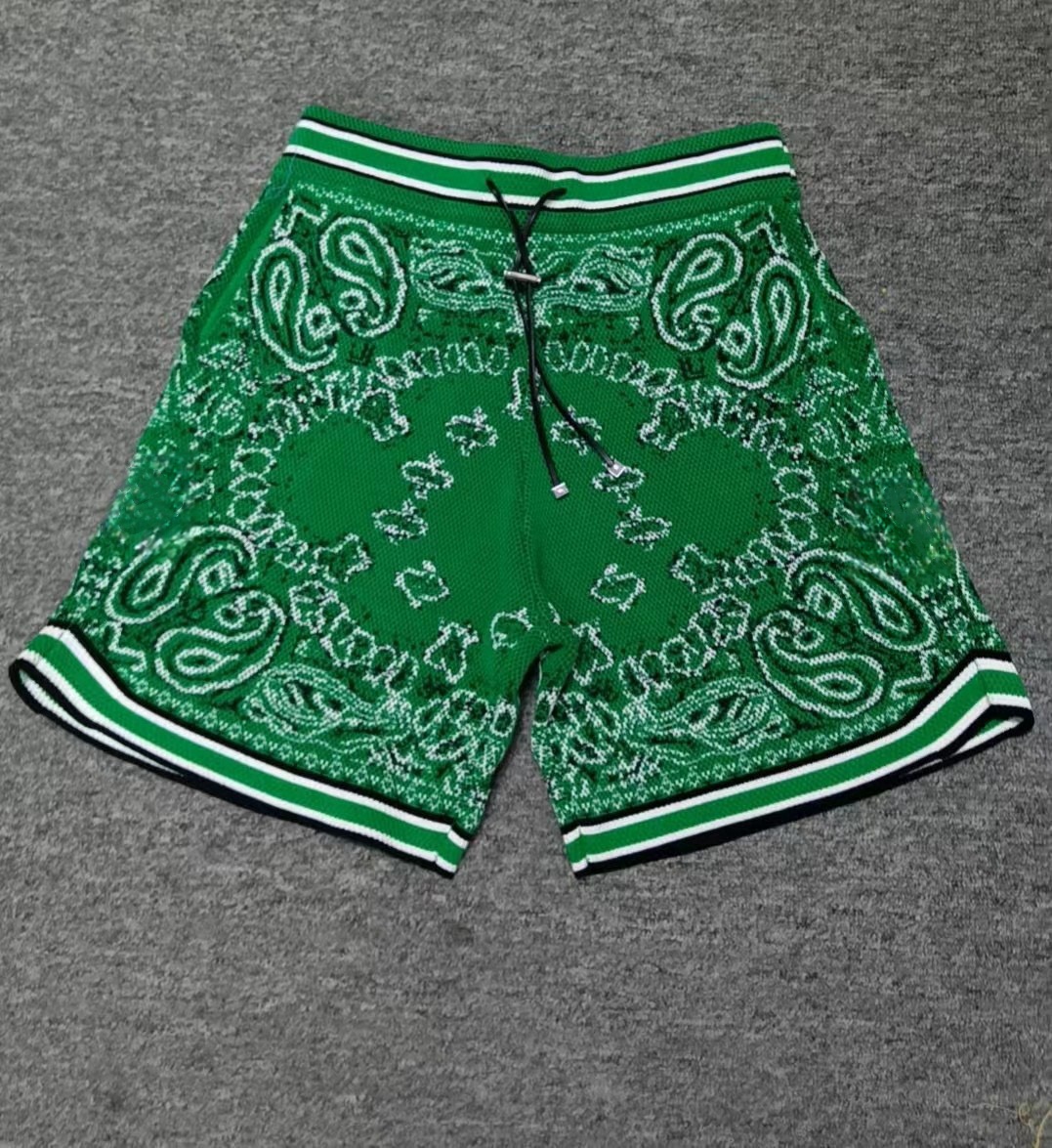 fashion Luxury design mens shorts Designers Casual short green basketball cashmere embroidery letter sport running short Hip Hop Streetwear