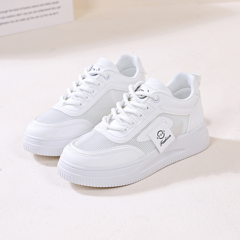 Ddmysports White Spring Summer New Collection Breathable Panel Single Versatile Sports Mesh Shoes For Women OUTDOOR