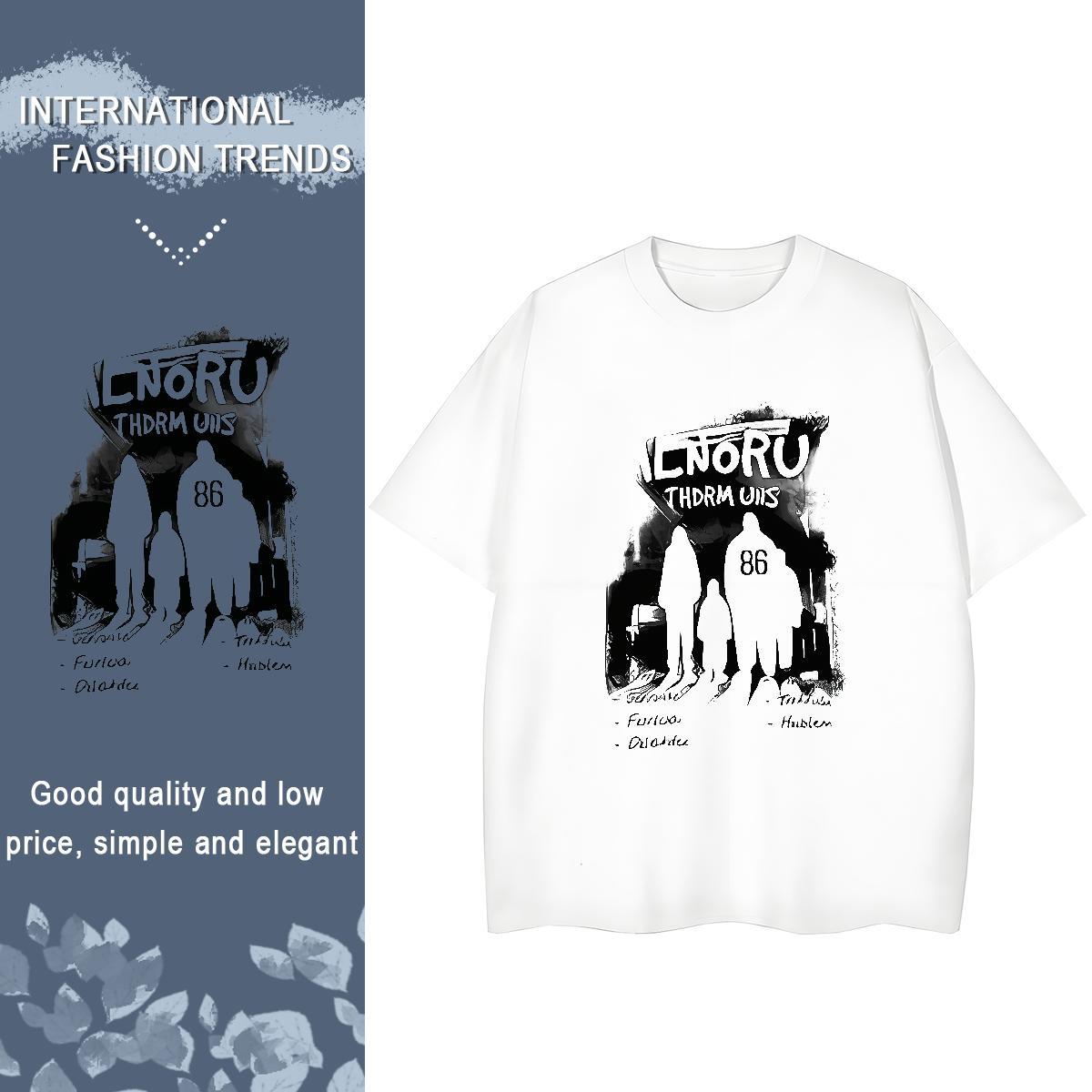 High quality Woman Tshirt 100% Cotton 230g letter Street Casual Womens T Shirts Crew Neck Breathable Cartoon Floral Printing Clothings