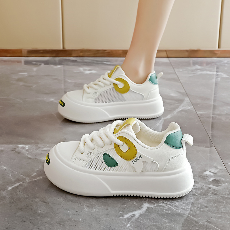 Ddmysports Thick Soled White For Women New Spring S Versatile Height Increasing Sports Fashion Casual Board Shoes OUTDOOR