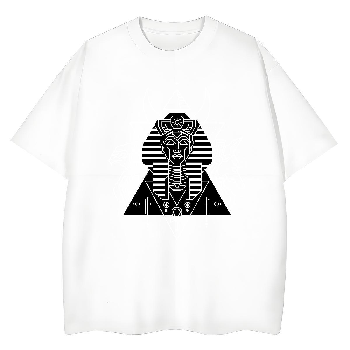 Designer Lady T shirt 230g Pure Cotton Geometric line Casual Sport T-Shirts Breathable Short Sleeve Anime Print Clothings