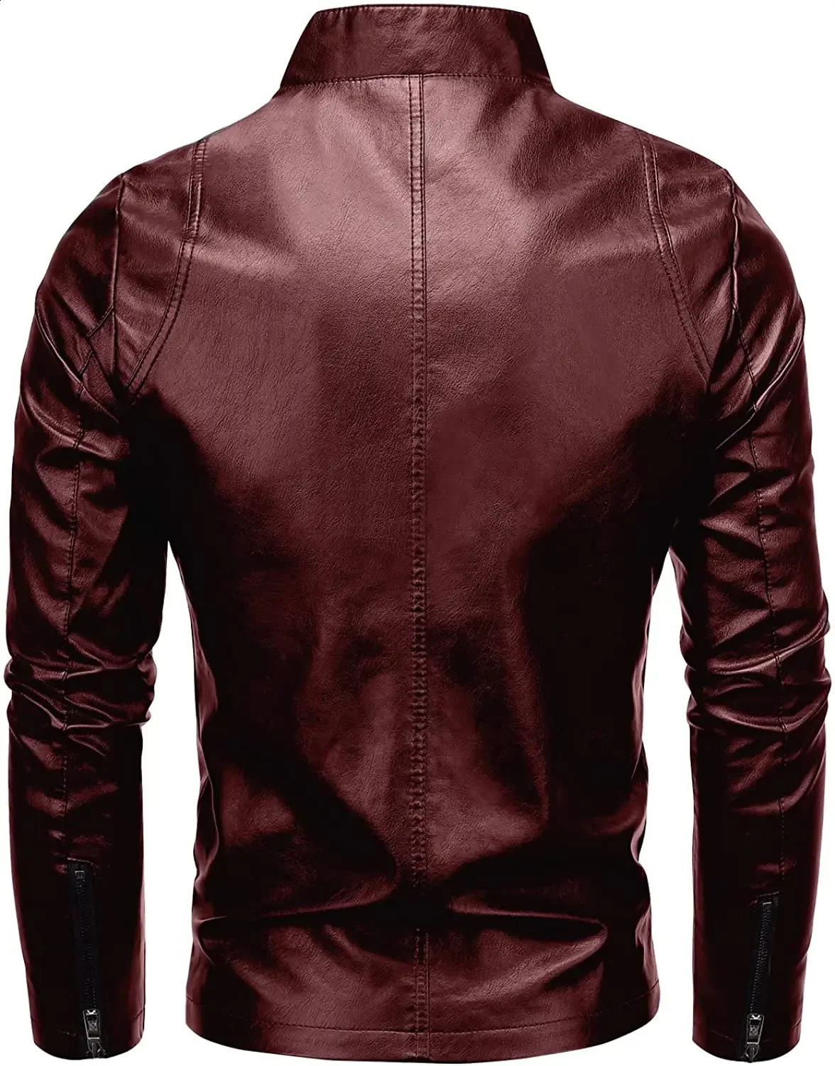 Mens PU Leather Jacket Motorcycle Biker Mens Jackets Outdoor Outwear Coats 5XL Plus Szie 240822