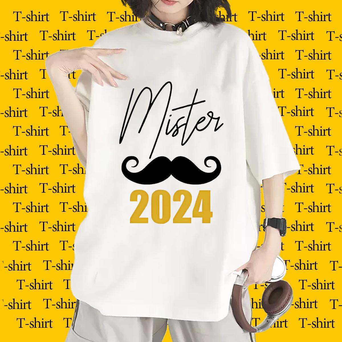 Lady Couples T Shirts 100% Cotton 230g letter Street Wear Women T Shirts Breathable Short Sleeve Custom Print Oversized Top Tees