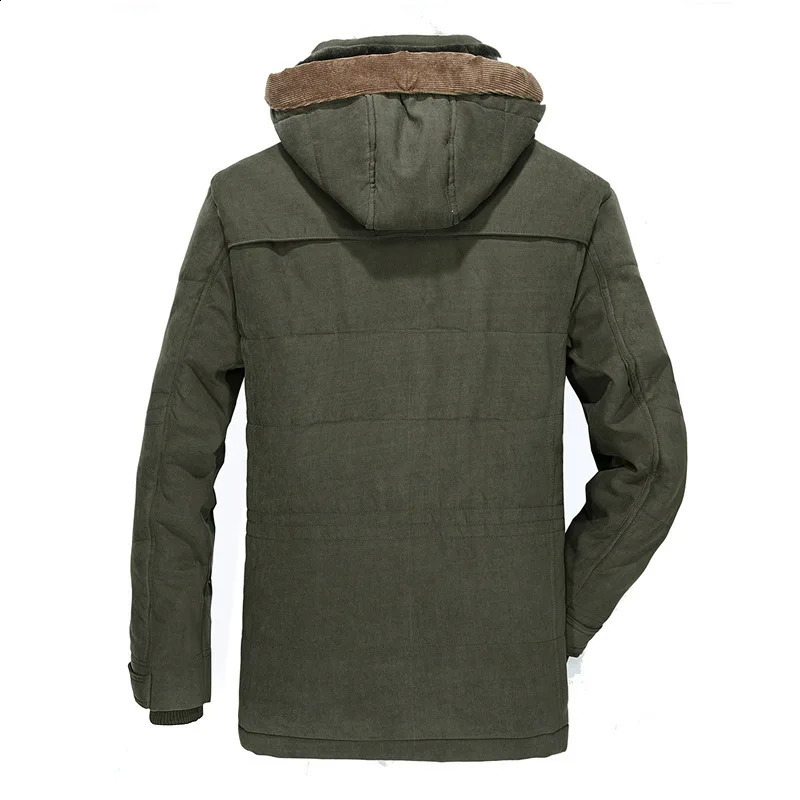 Good Quality Male Fit Winter Coats Multi-pocket Cargo Jackets Men Long Winter Coats Down Jackets Hooded Casual Warm Parkas 7XL 240823CJ