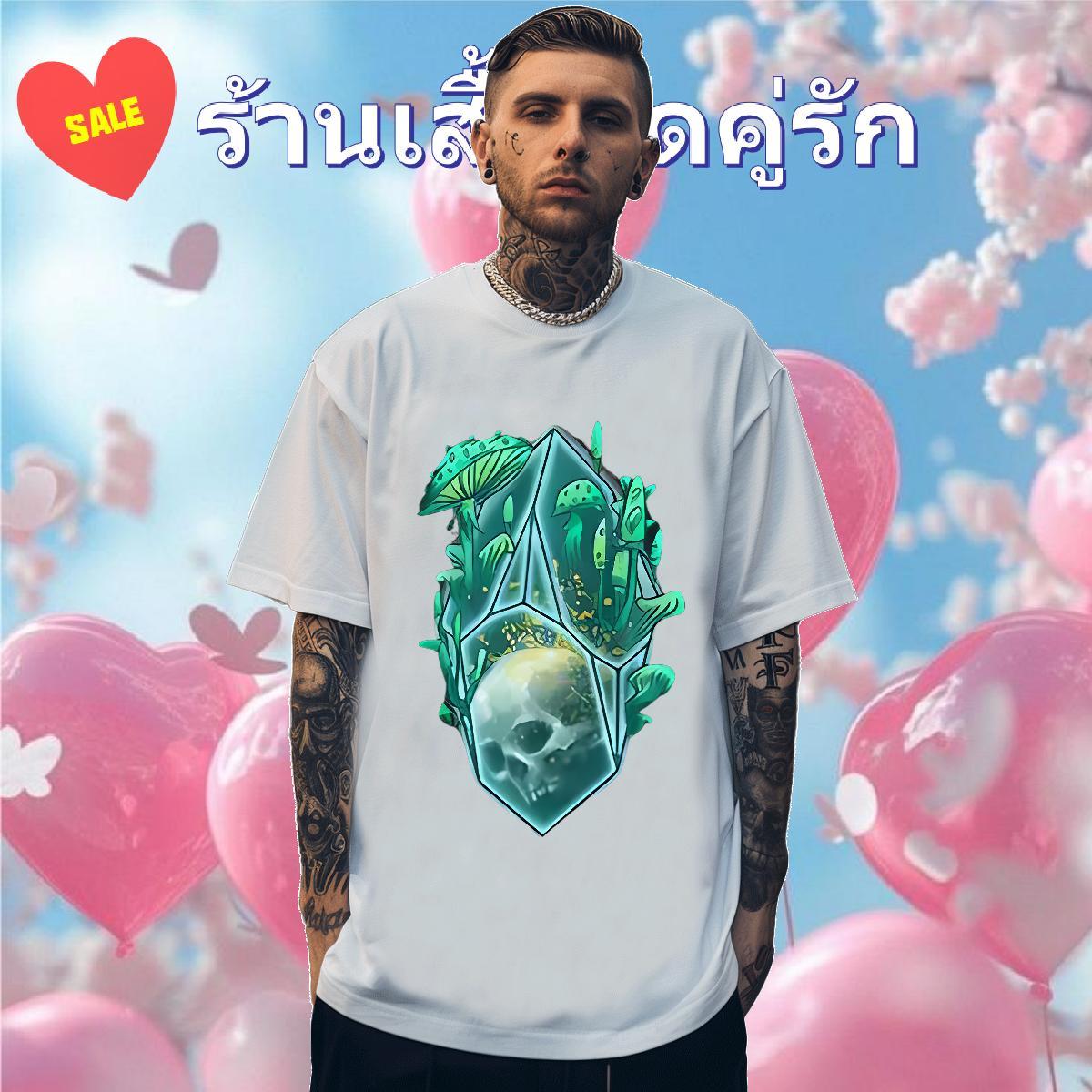 High Quality T Shirts Men 100% Cotton 230g skull Street wear Hip Hop Black White Breathable Tshirt for Man Woman New Polos