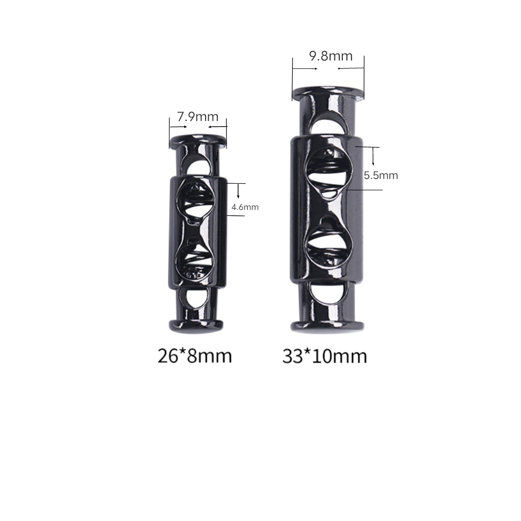 Durable cord lock Zinc Alloy Spring Buckles for Clothing Fasteners