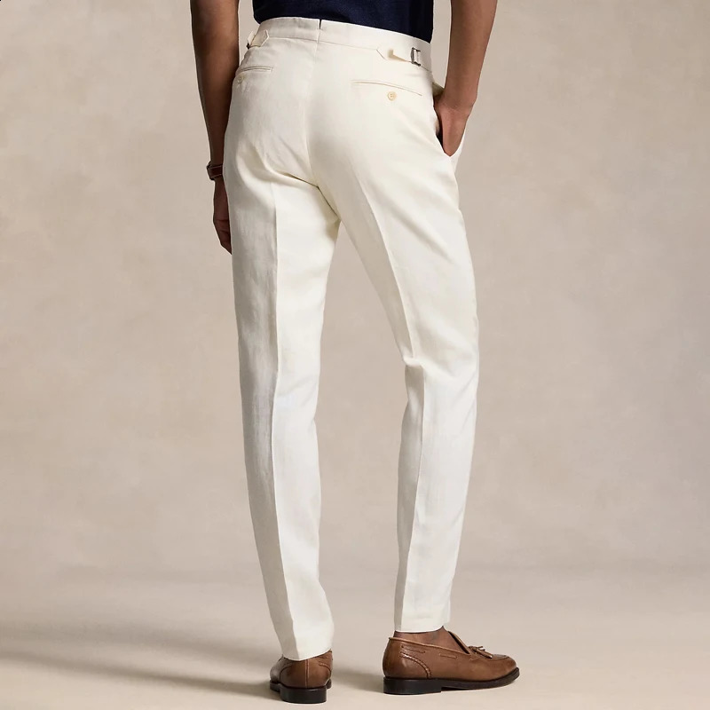 Classic Blue Mens Pants British and Gentleman Style Customized Mens Pants for Spring/Summer 240828