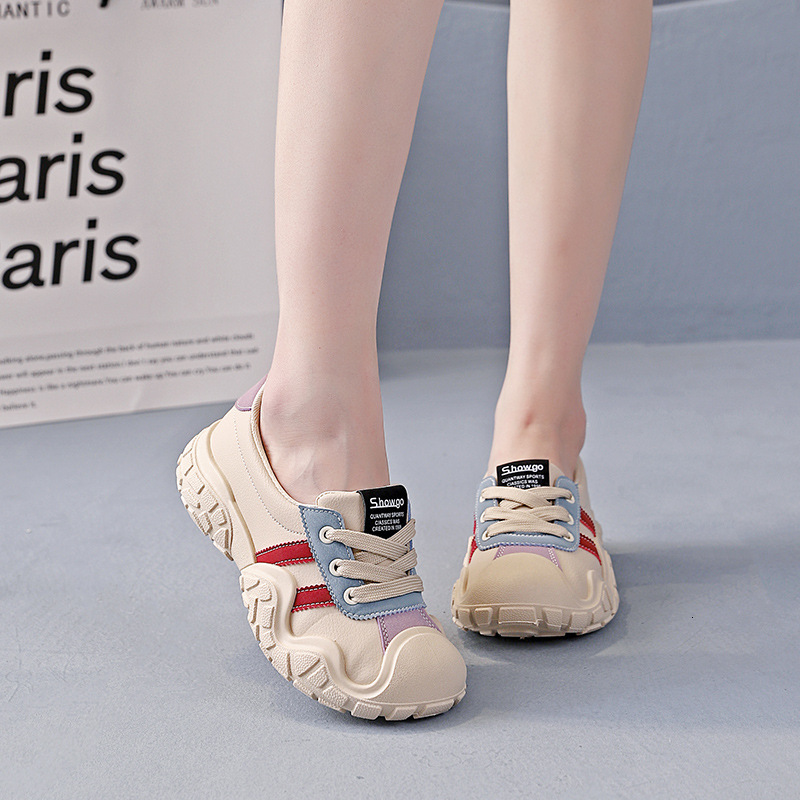 Ddmysports Mountaineering Autumn New Casual Versatile Korean Version White Shoes For Women Instagram Board KT OUTDOOR