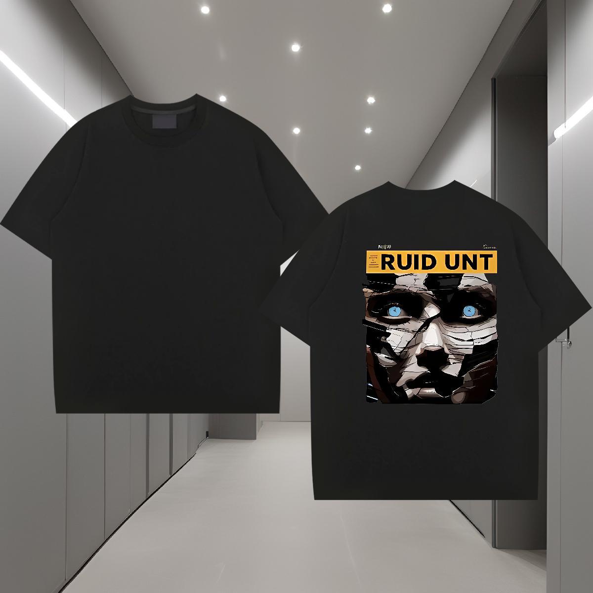 Brand Men T Shirts 100% Cotton 230g letter Casual DIY Printed Round Neck Short Sleeve Tshirts Designer Wear