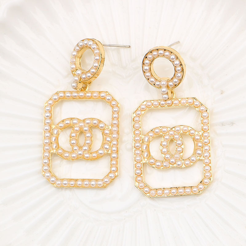20 Style Mixed Designer Earrings Brand Letter Gold Plated Pearl Earring Women Jewelry Wedding Party Holidays Gift