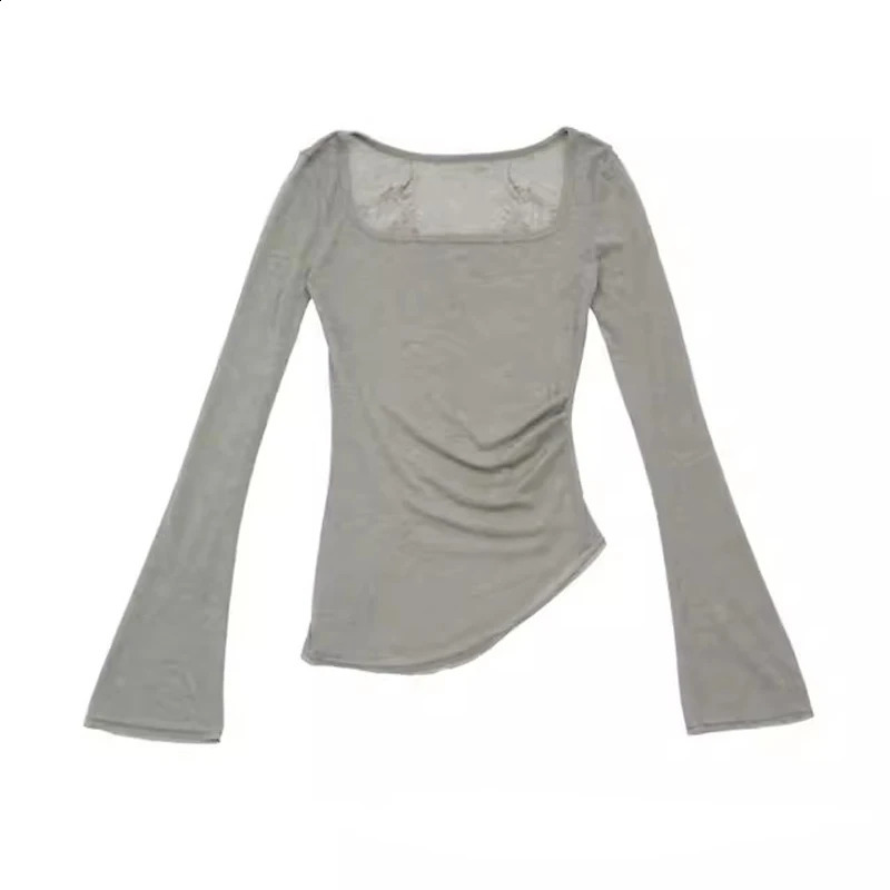 90s Vintage Emo Clothes Grunge Aesthetics Knitted Tops Vintage Tattoo Print T-shirt Punk Gothic Y2k Streetwear 240822