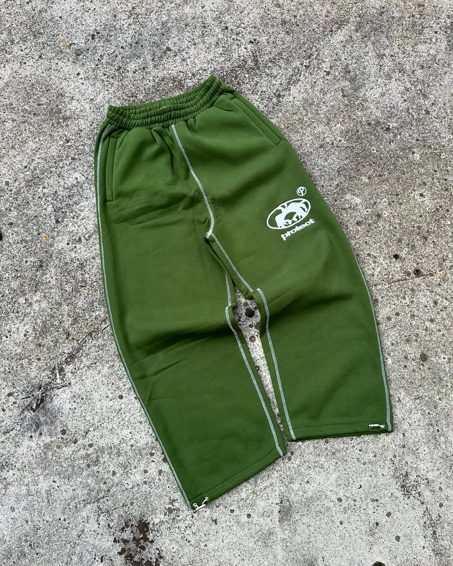 Y2K Protectnocap Sweatpants Mens Retro Embroidered Letter Graphic Cotton Casual Pants Y2K Hip Hop Cargo Pants Streetwear 240822