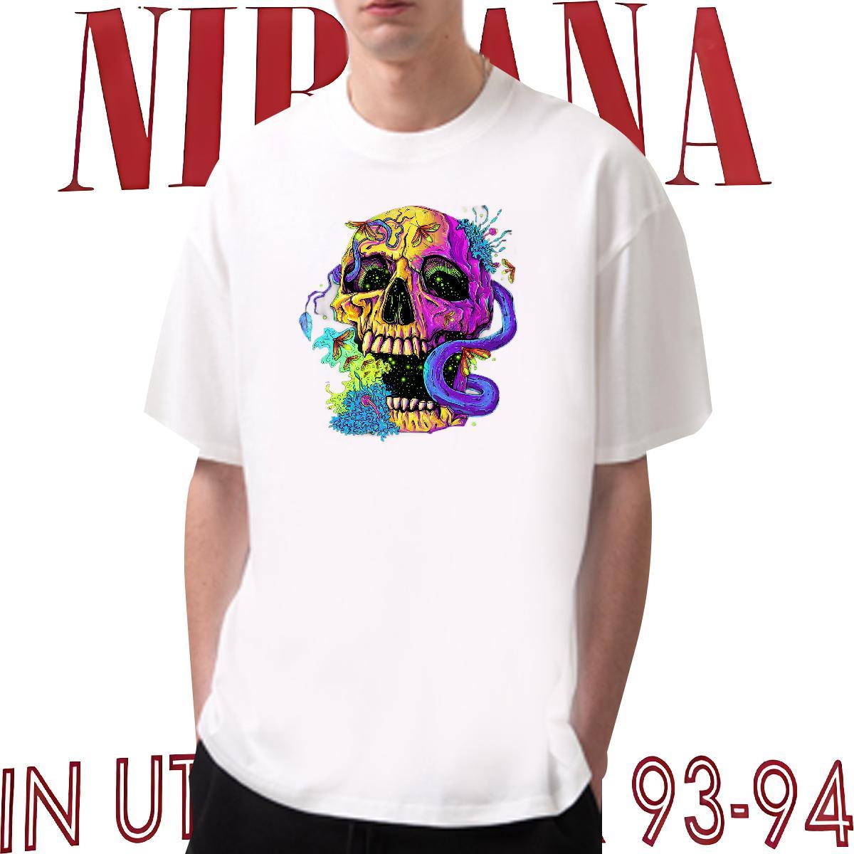 Free Shipping T-Shirts 230g Pure Cotton skull Beach Graphic Breathable Men Tees Stylist Clothings