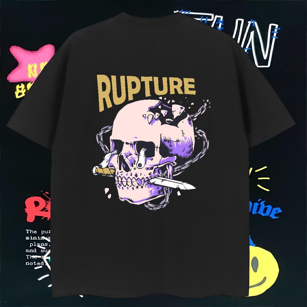 Loose Fit T-Shirts for Men 230g 100% Cotton skull Casual Beach Oversized 3XL 4XL Breathable Soft Mens Tshirts Designer Fashion Tops Tees