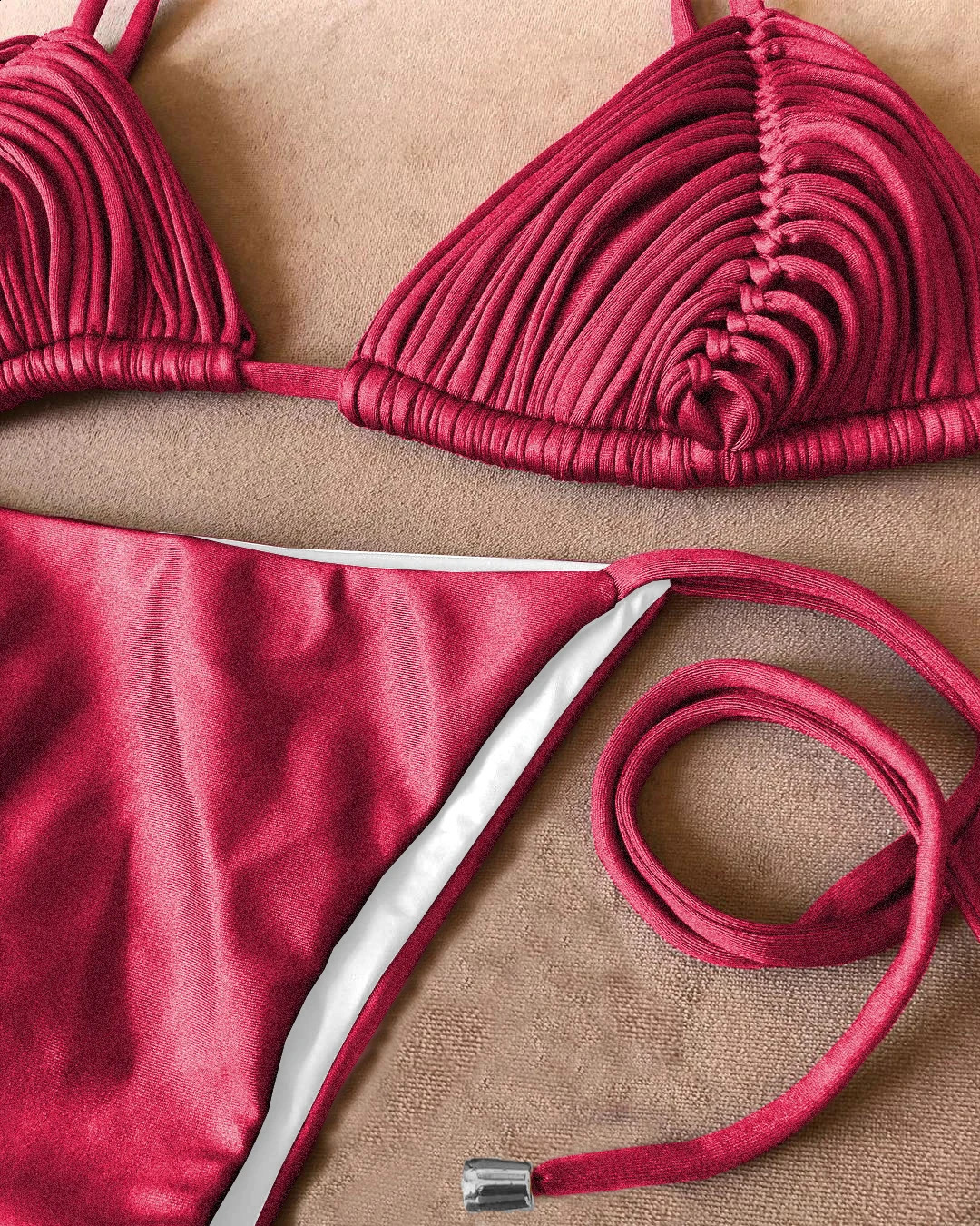SEAURAL 2024 Brazilian Bikini Bandage Stripes Swimwear Womens Swimsuit Two Piece Set Female Sexy Mujer Beachwear Summer 240823